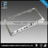 Custom High Quality Stainless Steel Car License Plate Frame American Metal License Plate Holder thumbnail-1