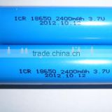 3.7v 2400mah 18650 li-ion battery / li ion 18650 battery