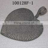 French Industrial Heart Shaped Metal Serving Tray