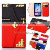 New Arrival Mobile Phone Credit Card Wallet Pouch Leather Case for Samsung Galaxy S6 thumbnail-1