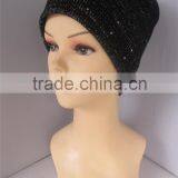 Claasic Design Crystal Decoration Soft Acrylic Custom Design Beanie thumbnail-4