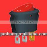 Red Pole 3 Pin on off on Rocker Switch