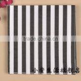 Black And White Strip Daily House Style 100% Virgin Wood Pulp Food-grade Printed Tissue Paper Napkin