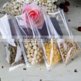 plastic bag sealer hot seal transparent dried food cashew nut packaging clear shopping bag