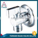 tmok 1 inch plating lockable ball valve with thread material Hpb57-3 high quality angle valve with ISO cetificte in OUJIA VALVE