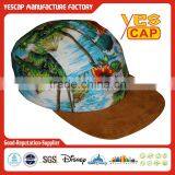 Custom Flat Brim 5 Panel Cap Print Cotton Cap thumbnail-4