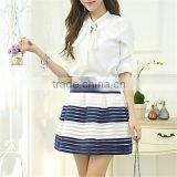 Women's Casual Micro-elastic Thin Above Knee Skirts (Chiffon)