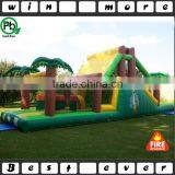 Outdoor Inflatable Jungle Obstacle Course,cheap Safari Theme Giant Inflatable Obstacle Course Equipment for Sale