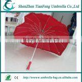 Promotion and Wholesales Heart Shaped Umbrella With Red Pongee Fabric Umbrella Cover and Strong Frame thumbnail-1