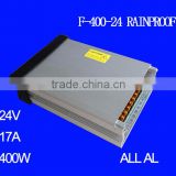 24V 17A 400W LED power supply (F-400-24 RAINPROOF ALL AL)