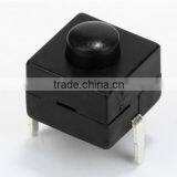 2 Pin Black Flashlight Switches Push Button Switch