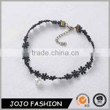 Popular Hot Sale Black Lace Women Bracelet With Pearl thumbnail-1