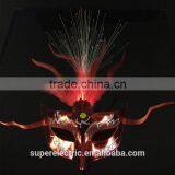 Wholesale Carnival Dancing Ball Favor LED Mask Women Face Mask Halloween Party Mask With LED Lights and Feather thumbnail-4