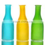 Daisy Frosted Color Glass Vases thumbnail-2