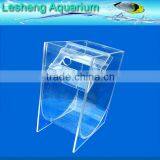 Seamless glued thick acrylic sheets for fish tank aquariums