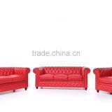 Red Set sofas Chesterfield Showroom