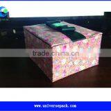 Blue Calico Fabric Boxes Cotton Cloth Box High Quality Products thumbnail-4