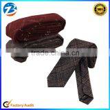 Men Fashion Necktie Classic Jacquard Woven Skinny Wool Necktie