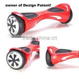 Shenzhen factory patented owner two wheel balancing scooter bluetooth