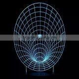 3D Optical Illusion Trumpet Horn Night Lamp Night Light 10 Colorful LEDs Ultra-thin Acrylic Light Panel AA Battery or DC 5V thumbnail-2