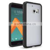 C&T Hybrid Ultra Slim Shockproof Bumper With Clear Back Panel Cover Case for HTC 10 thumbnail-6