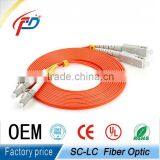 Single Mode Duplex SC-LC Fiber Optic Cable Connector