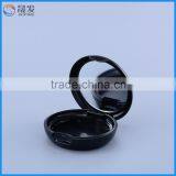 China Round Black Plastic Empty Compact Powder Case for Cosmetic Make up thumbnail-2