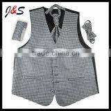 Fashion Mens Silk Vest Tie Set thumbnail-1