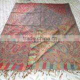 WEIVED STOLE SILK & WOOL thumbnail-4