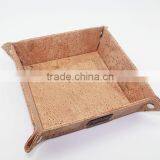 BOSHIHO eco-friendly euro coin tray for money or other little things with cork leather