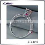 Single stone elegant 925 silver ring wholesale for engagement