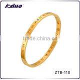 Stainless Steel Jewelry Rhinestone Roman Numerals Bracelet thumbnail-1