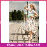 Wholesale Women Summer White Peach Half Fluffy Adults Tutu Skirts