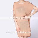 15STC2217 Boat Neck Knit Linen Dress