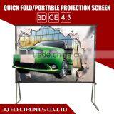 Outdoor Portable Pop up Rear Projection Screen/folding Projector Screen 4 3
