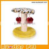 2015 Hot Selling Cheap Density Board Sisal Rope Cat Scratcher Cat Tree