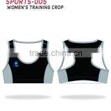 SPIDERSPORTS Wholesale Fashion RPET Fabric Ladies Sports Bra /gym Top/crop Top