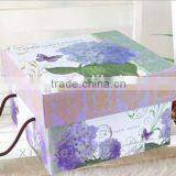 Flower Gift Paper Packgaing Box With Lid/handle thumbnail-1