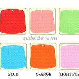 Kitchen Accessories Silicone Placemat Square Table Coaster Non-slip Dinner Cushion Square Pot Holder thumbnail-6
