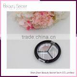 New Round 3cells 3 Pans Empty Makeup Palette for Eyeshadow thumbnail-1