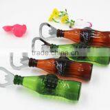 2015 New Style 3D Artificial Beer Bottle Opener Fridge Magnet for Promotional Gifts and Kitchen Display