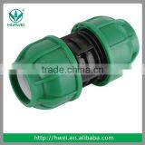 Black Color PP Compression Fittings For Irrigation PE Hose