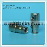 1/4" High Pressure Quick Coupling Slip Lock End Cap Fittings Connectors With 1hole ,2hole,without Hole thumbnail-3