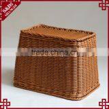 Simple Design PE Wicker Hand Woven Rectangular Shape Bathroom Dirty Clothes Basket thumbnail-2