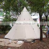 Folding Cotton Canvas Camping Tent Outdoor Luxury Bell Tent thumbnail-3