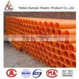 DN 110mm Orange Electrical Flexible Corrugated Conduit Modified PP Pipe MPP Pipe thumbnail-2