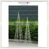 Outdoor Decoration Vintage White Metal Garden Trellis thumbnail-1