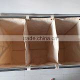 Collapsible Chrome Plating Four Section Canvas Laundry Sorter thumbnail-2