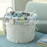 Handmade Wicker Storage Basket Woven Shallow Storage Basket thumbnail-6