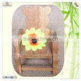 Cute Carved Craft Small Furniture Wooden Chair Bench thumbnail-5